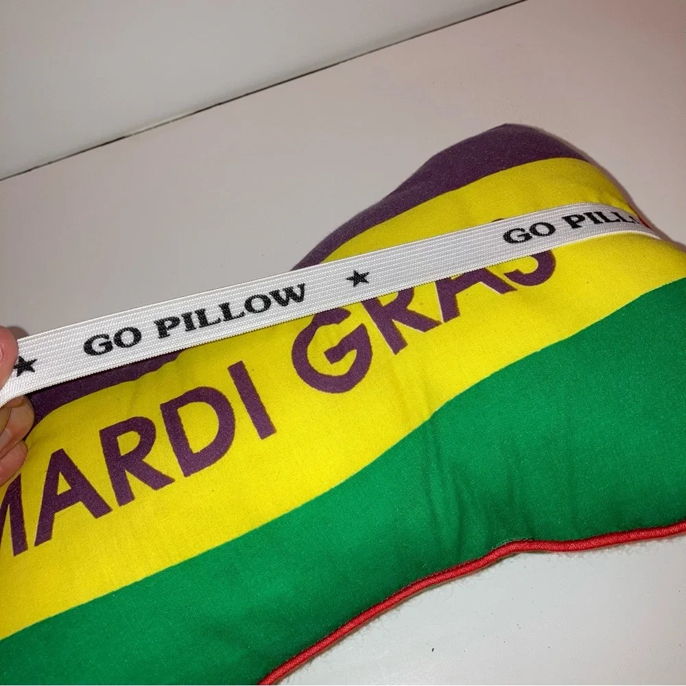 RARE Mardi Gras Pillow New Orleans Limited Edition Purple Green Gold Home Decor